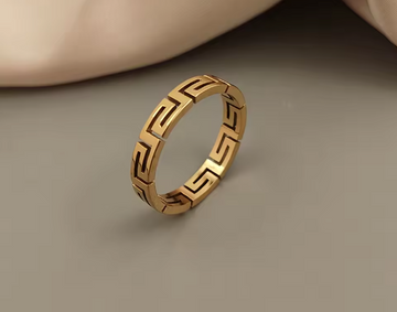 Men’s Greek Key Band Ring
