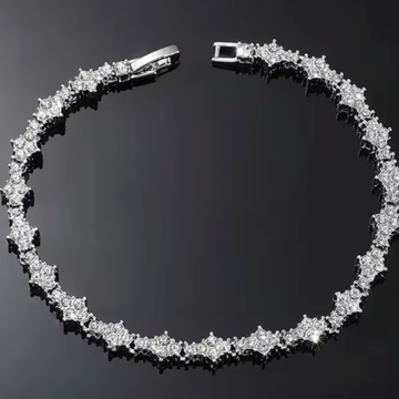Starburst Iced Tennis Bracelet (Unisex)